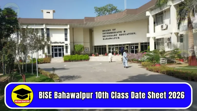 BISE Bahawalpur 10th Class Date Sheet 2026