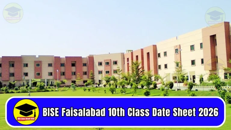 BISE Faisalabad 10th Class Date Sheet 2026