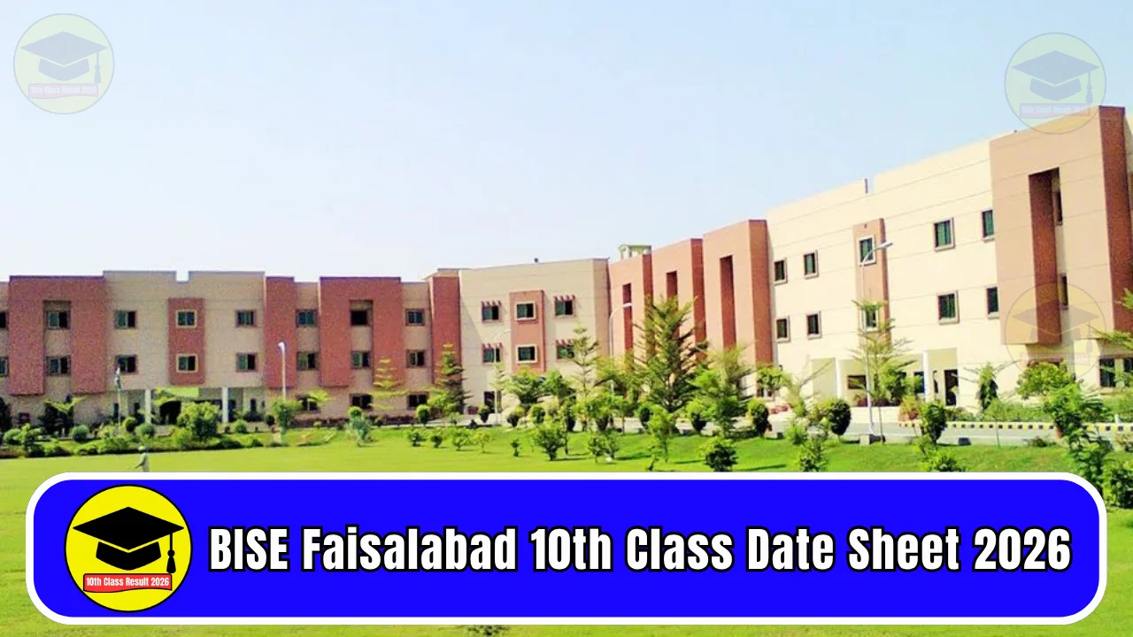 BISE Faisalabad 10th Class Date Sheet 2026