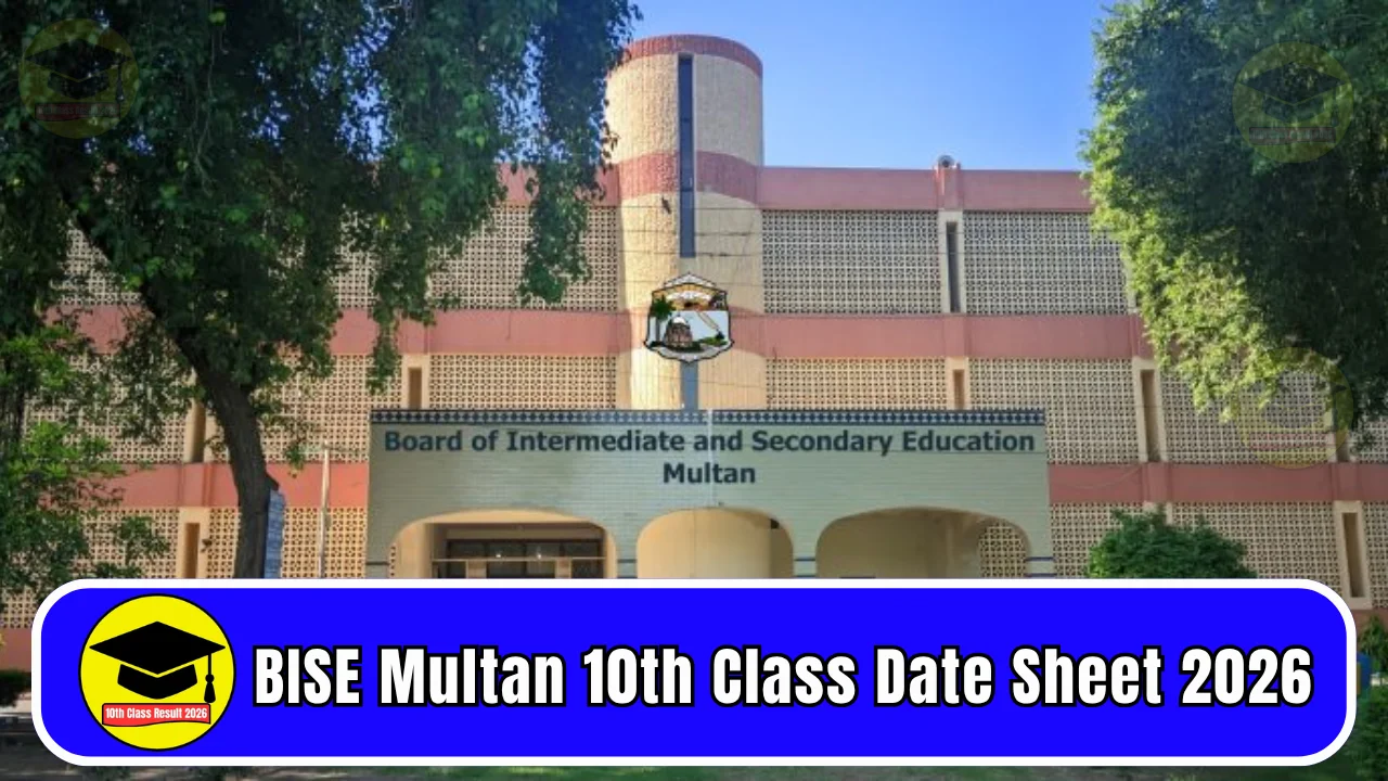 BISE Multan 10th Class Date Sheet 2026