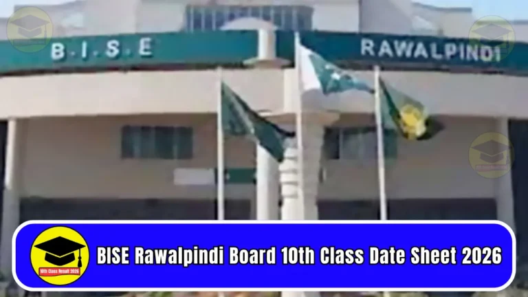 BISE Rawalpindi Board 10th Class Date Sheet 2026