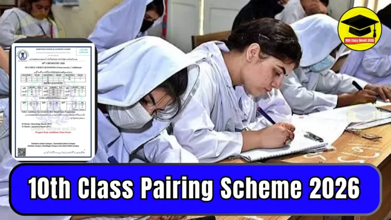 10th Class Pairing Scheme 2026