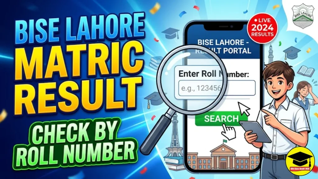 BISE Lahore Matric Result Check by Roll Number