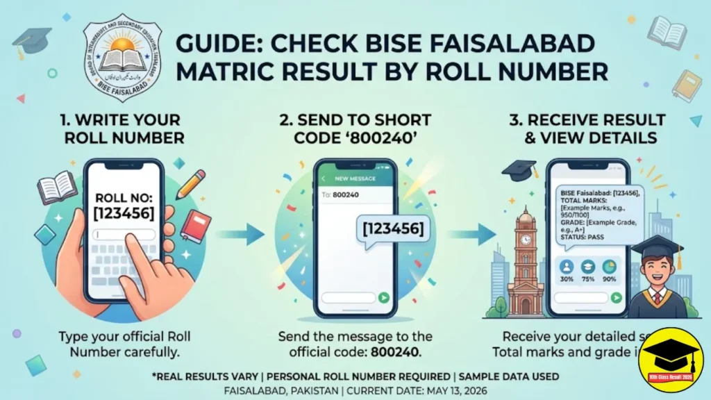 Check BISE Faisalabad Matric Class Result by Roll No