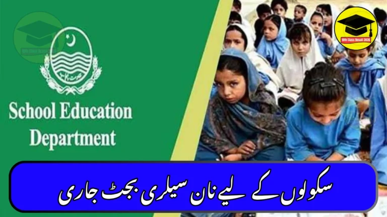 Punjab Releases Non-Salary Budget for Government Schools